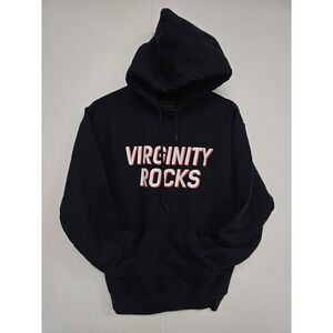 Danny Duncan Hoodie Mens Small Black Virginity Rocks Fleece Pullover‎ Sweatshirt